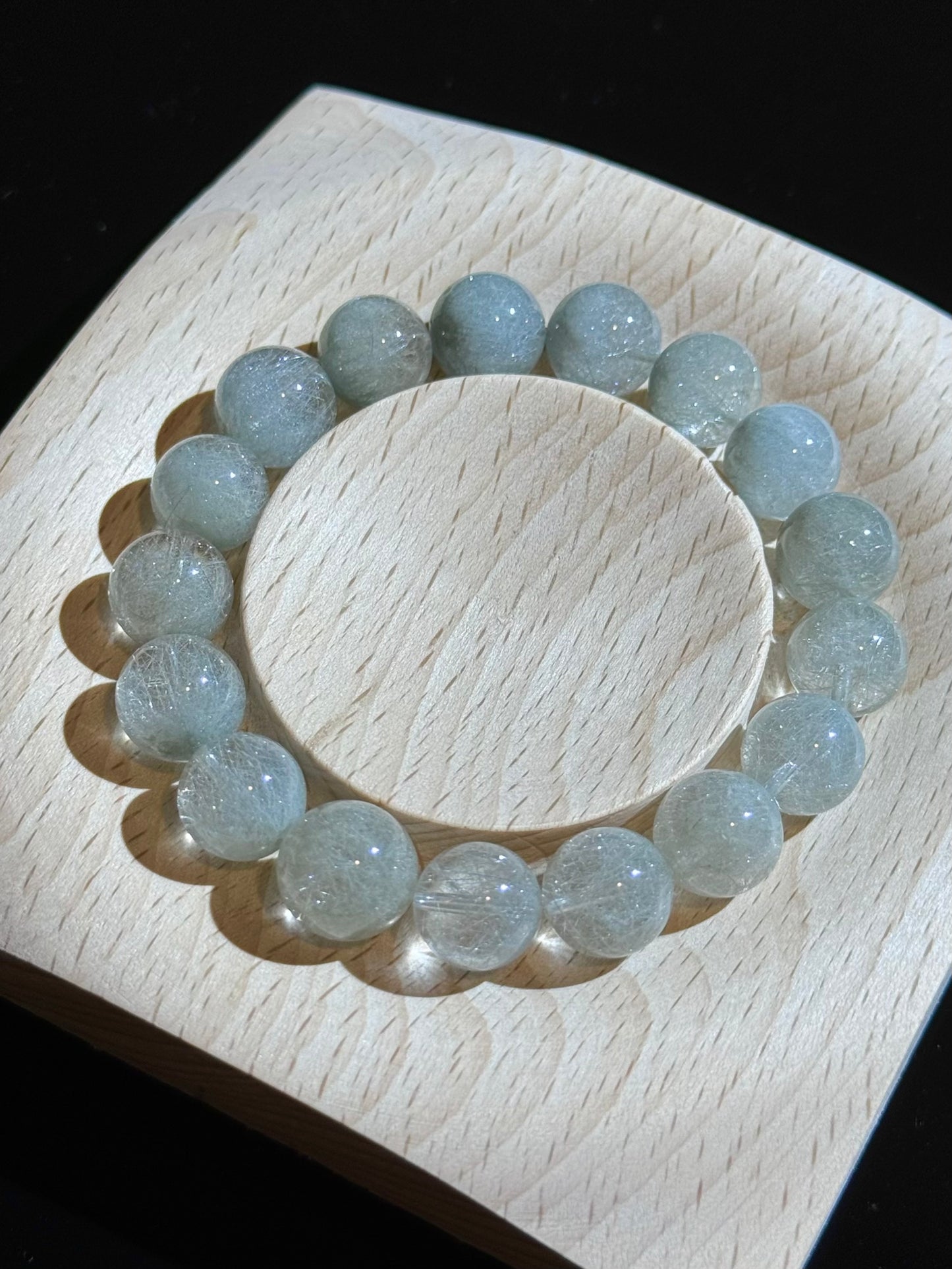 Sea Salt Blue Steel Wire Quartz 海盐蓝钢丝 (12mm)