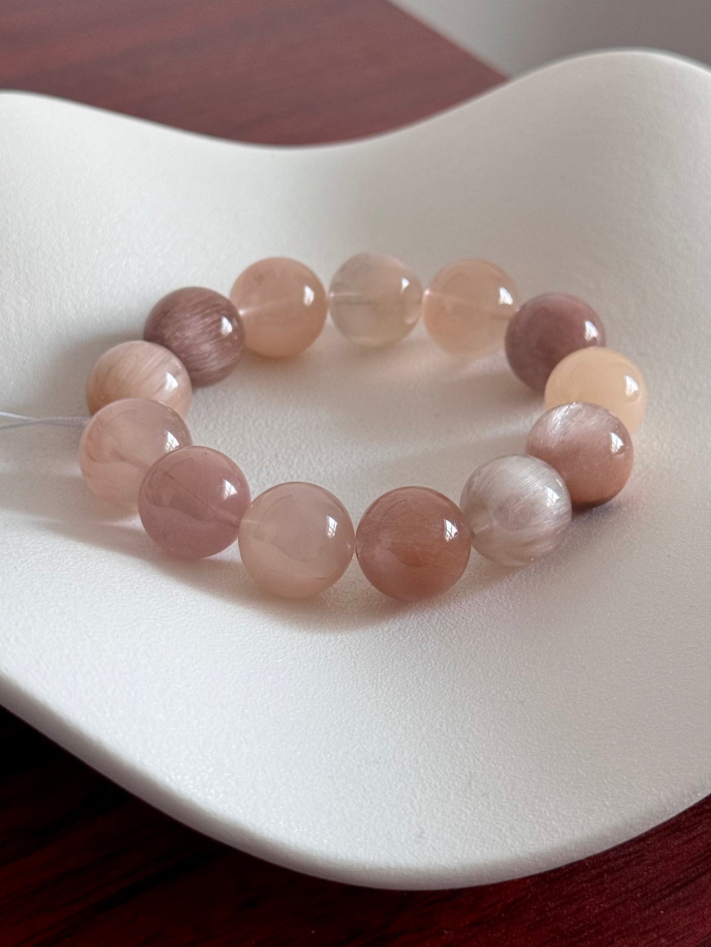 奶咖卡其兔毛 Milk Tea Brown Rabbit Hair Quartz (15mm )