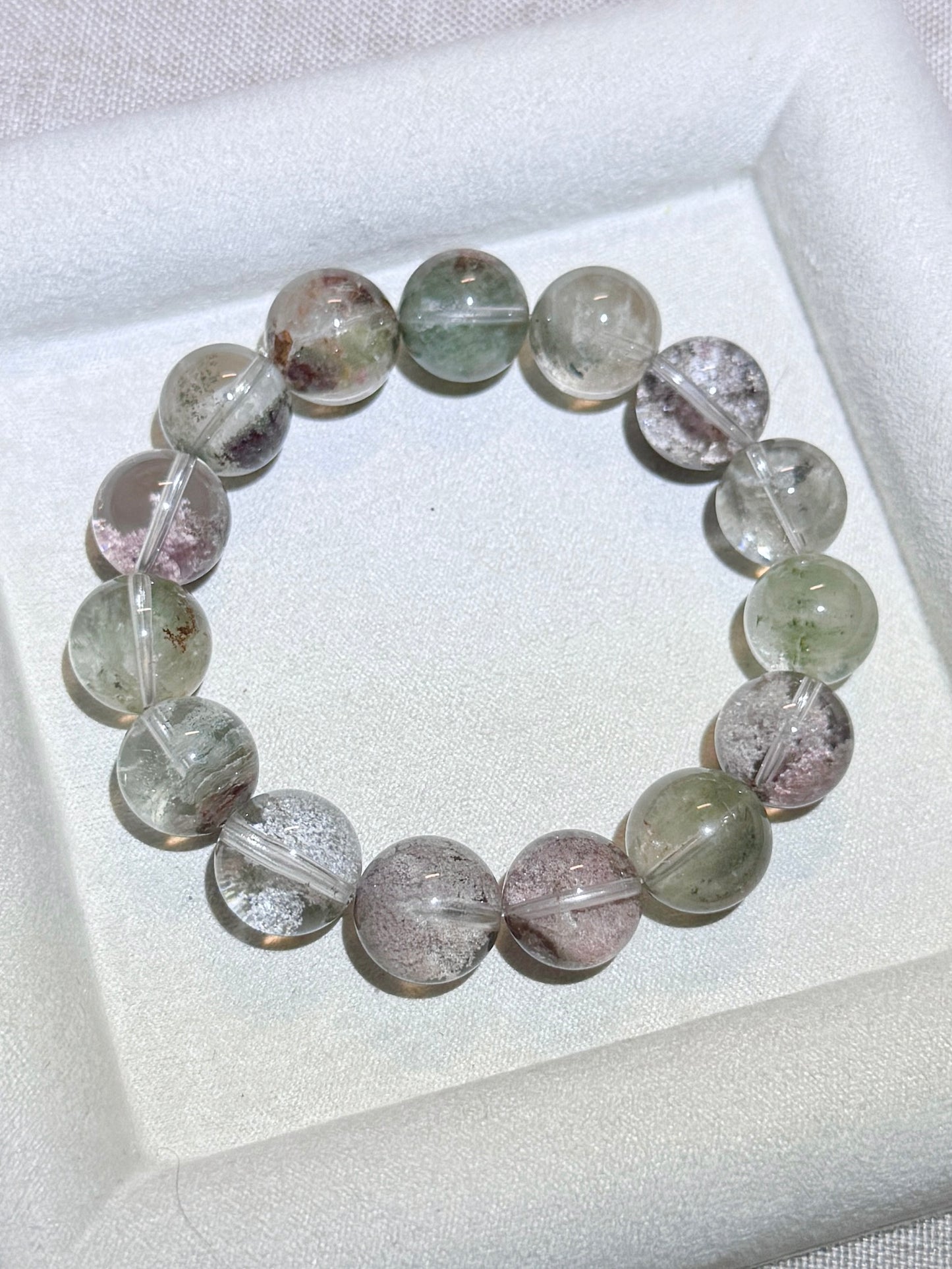 紫绿 莫奈幽灵 Purple-Green Monet Phantom Quartz (13mm)
