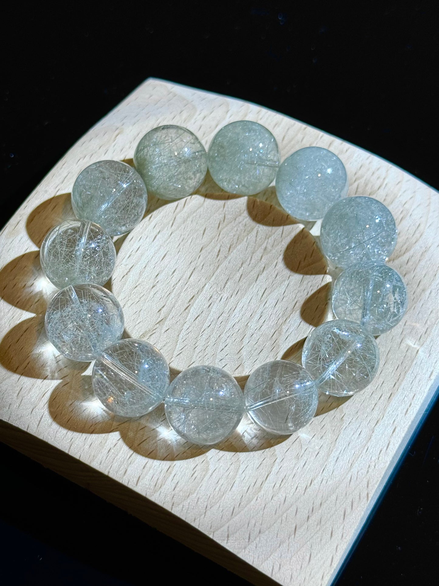 海盐蓝钢丝 Sea Salt Blue Steel Wire Quartz (16mm)