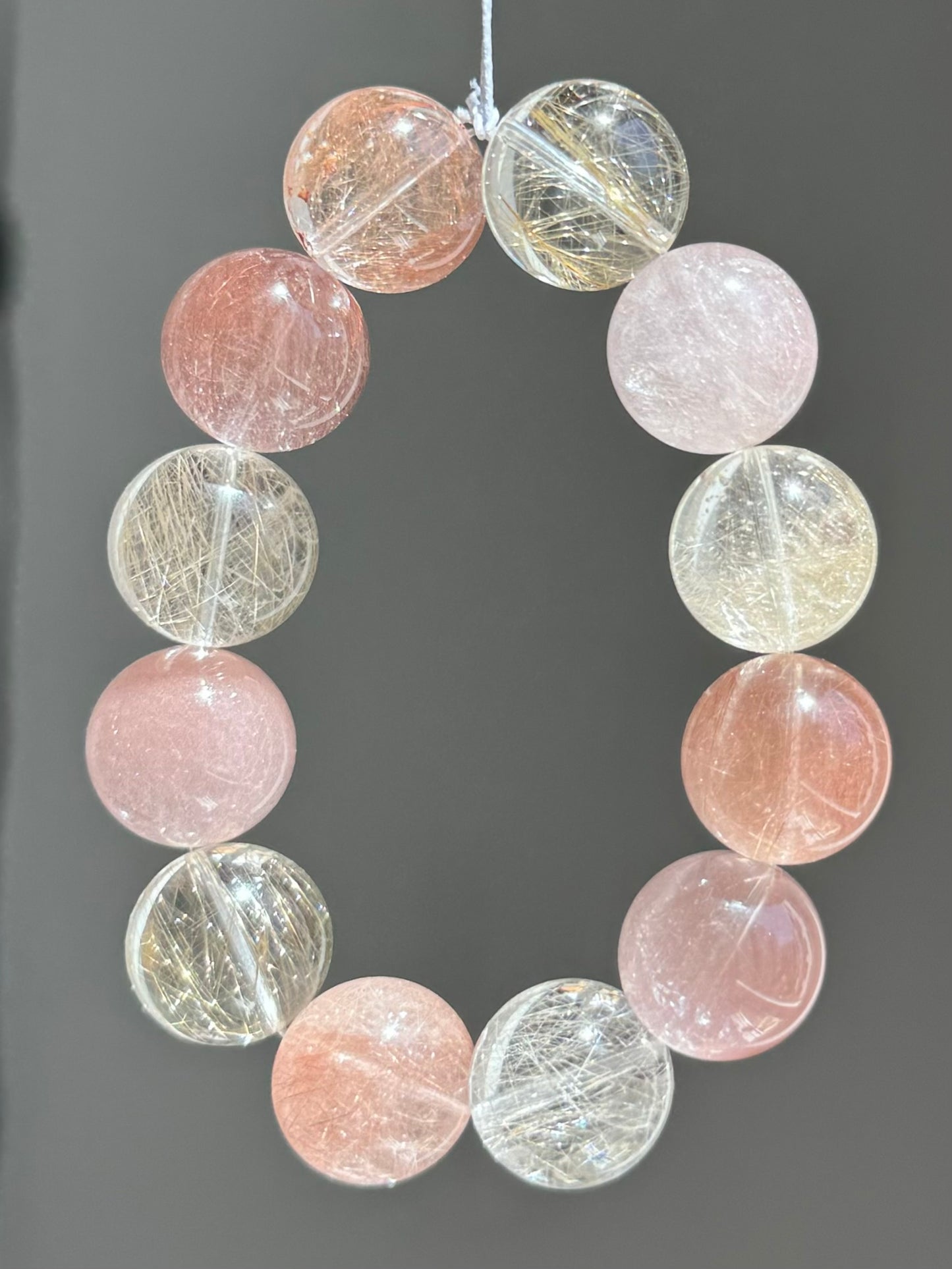 蜜桃乌龙 Rutilated Quartz(15-16mm)
