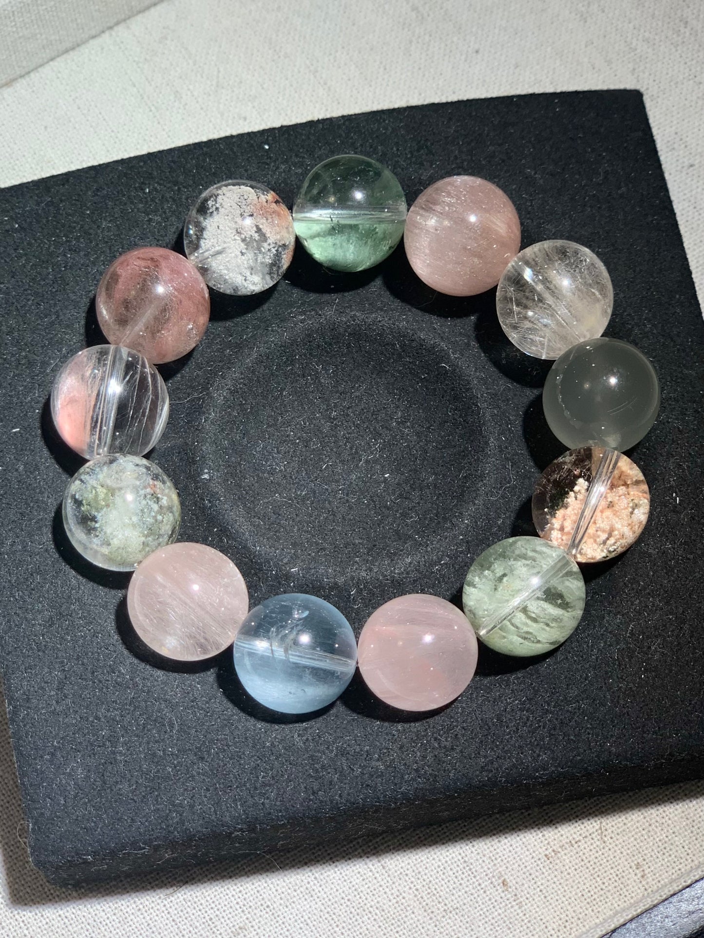 Water Lily - Mixed Crystal Bracelet 睡莲 (15mm)