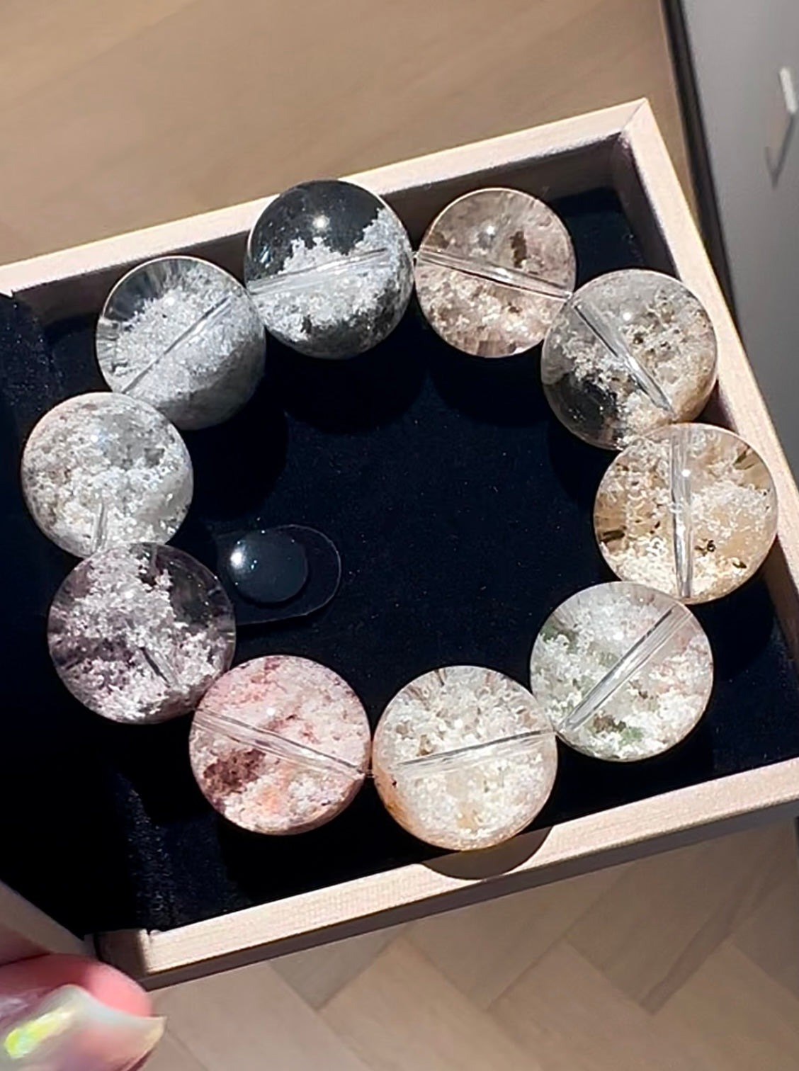 Bridal Morandi-Toned Phantom Quartz 婚纱莫兰迪幽灵(19-20mm)