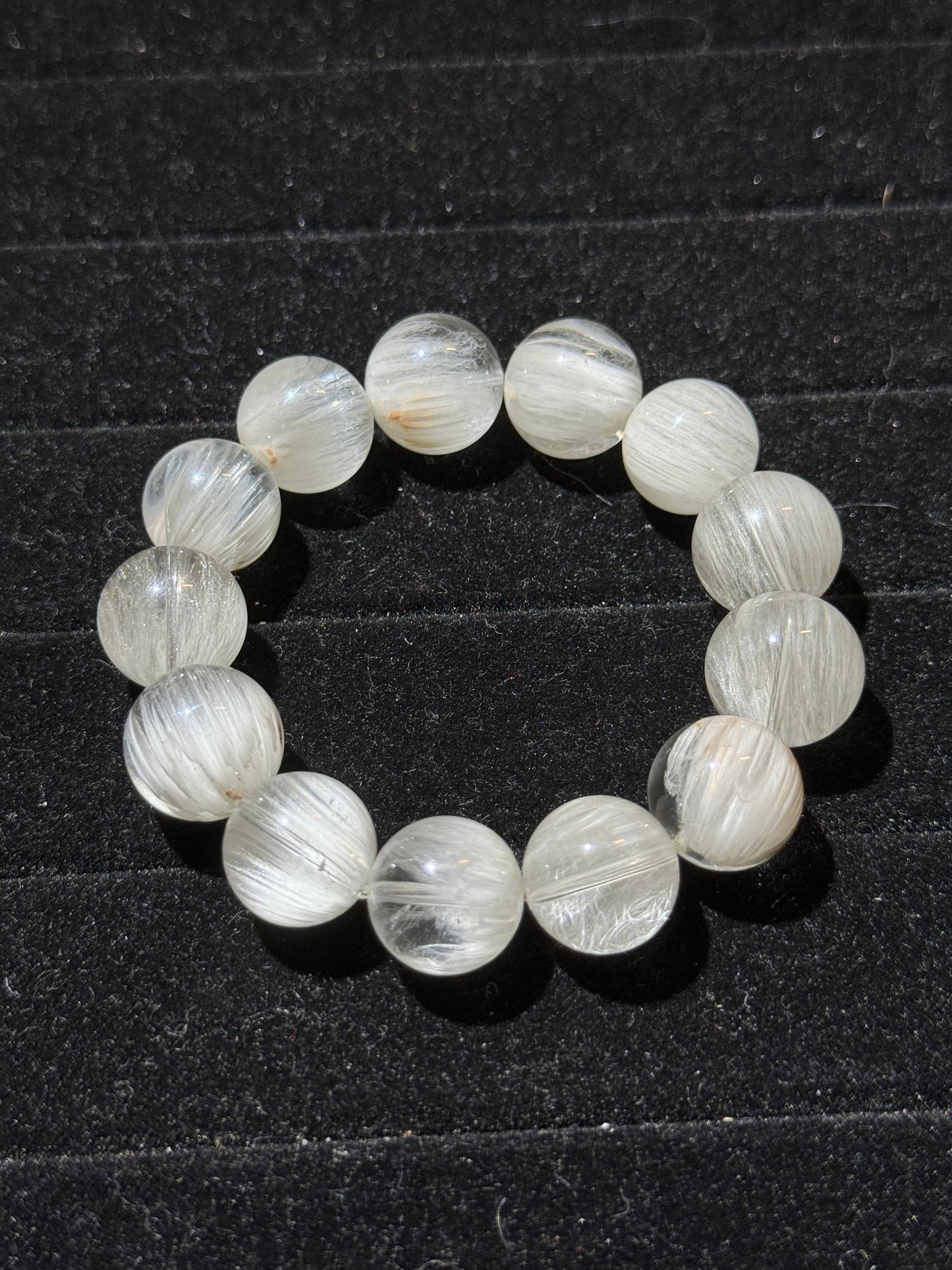 冰川银白兔毛 Rutilated Quartz(15-16mm)