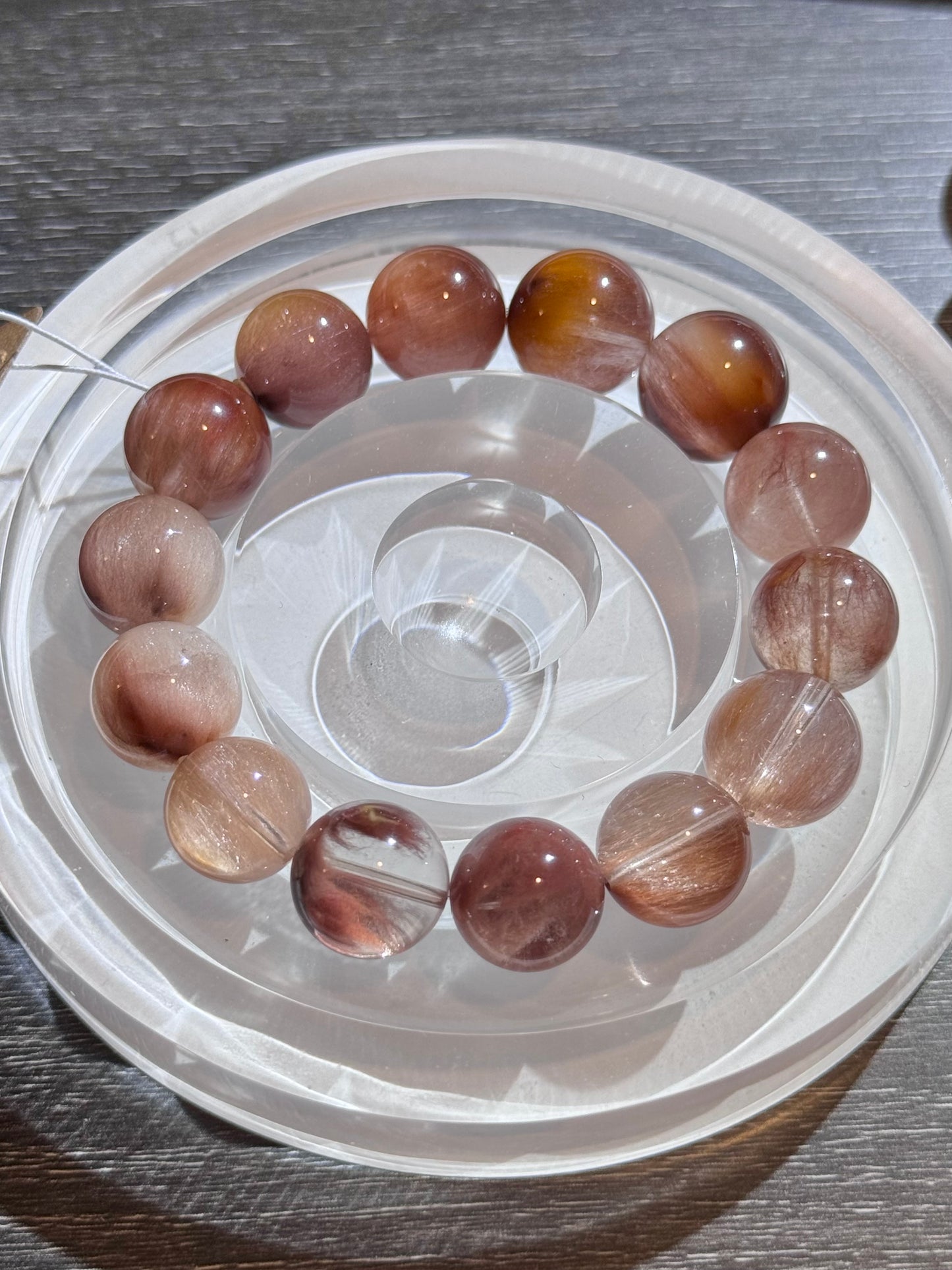 落日玫瑰 卷毛 13.5mm Sunset Rose Curl Quartz