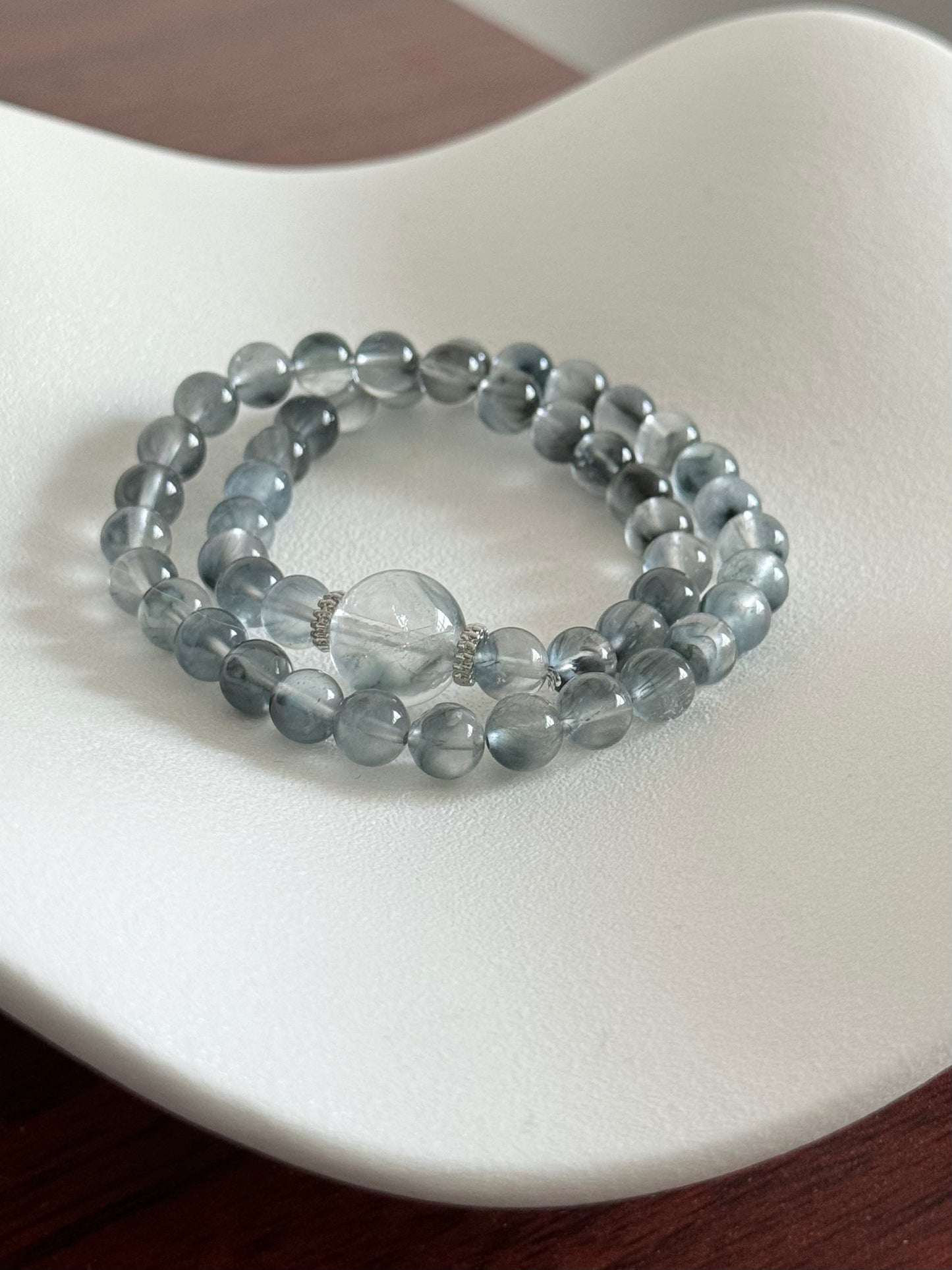 Smoky Blue Double-Strand Curl Quartz 雾霾蓝双圈兔毛 (7mm)