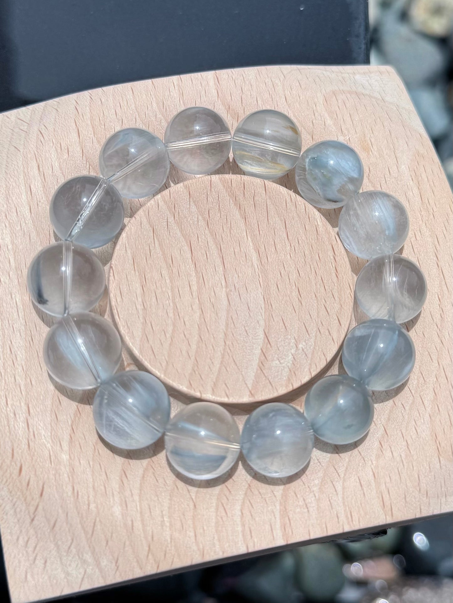 Sky Blue Curl Quartz 天空蓝兔毛 14mm