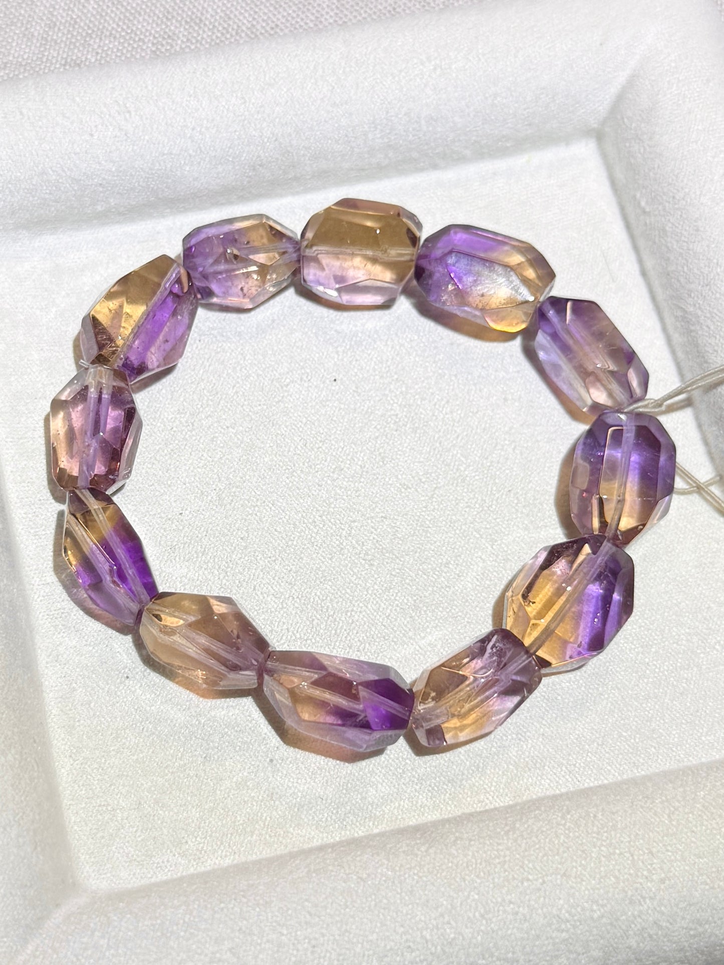 老矿紫黄金随行 Old Mine Amethyst and Citrine Travel Bracelet