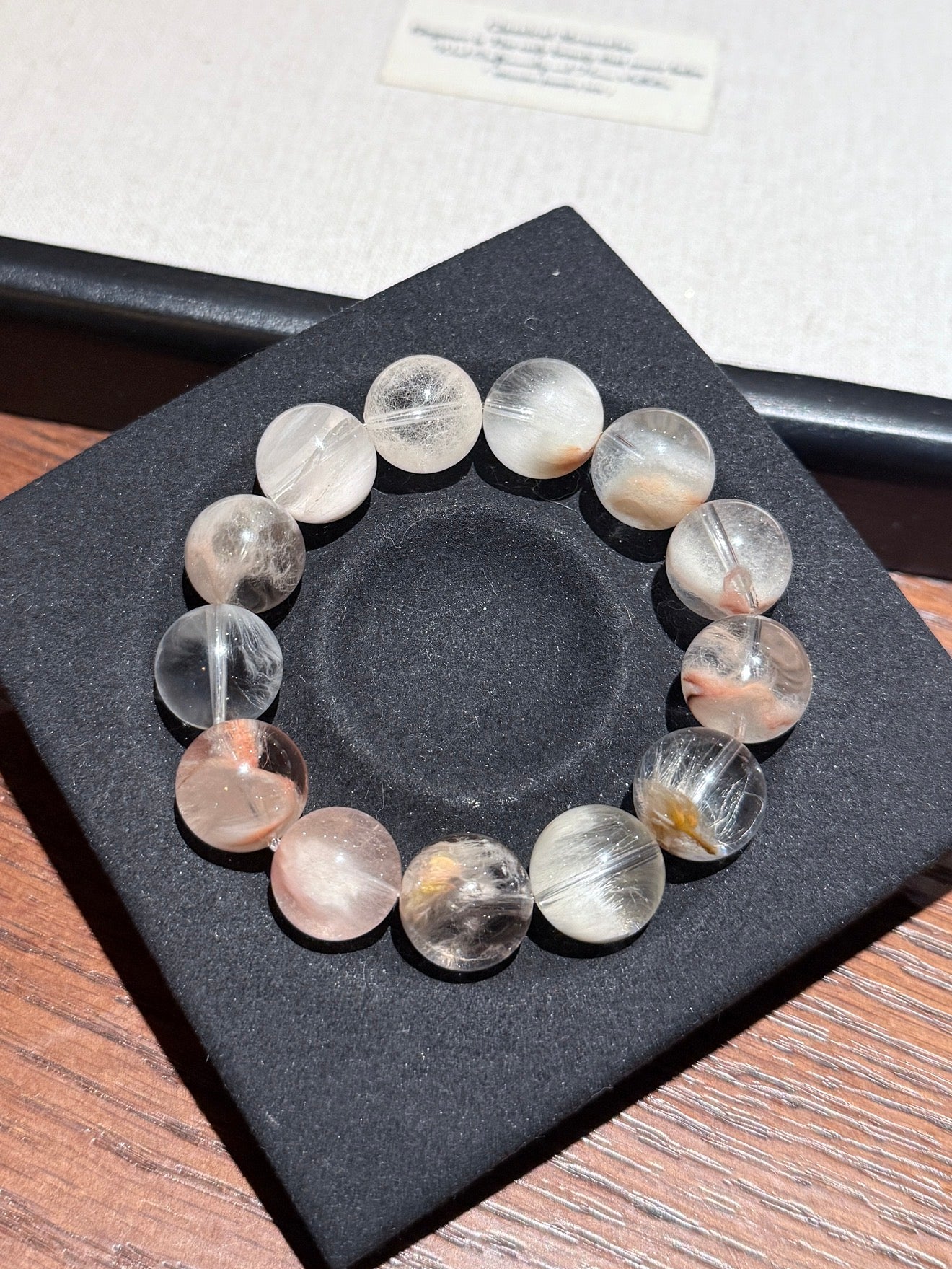 售出分享 焦糖奶油小卷毛 Rutilated Quartz(14mm)