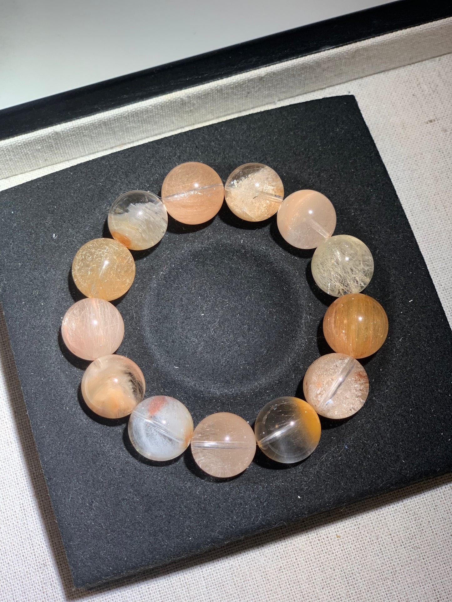 Mango Pudding - Mixed Crystal Bracelet 芒果布甸(14-15mm)