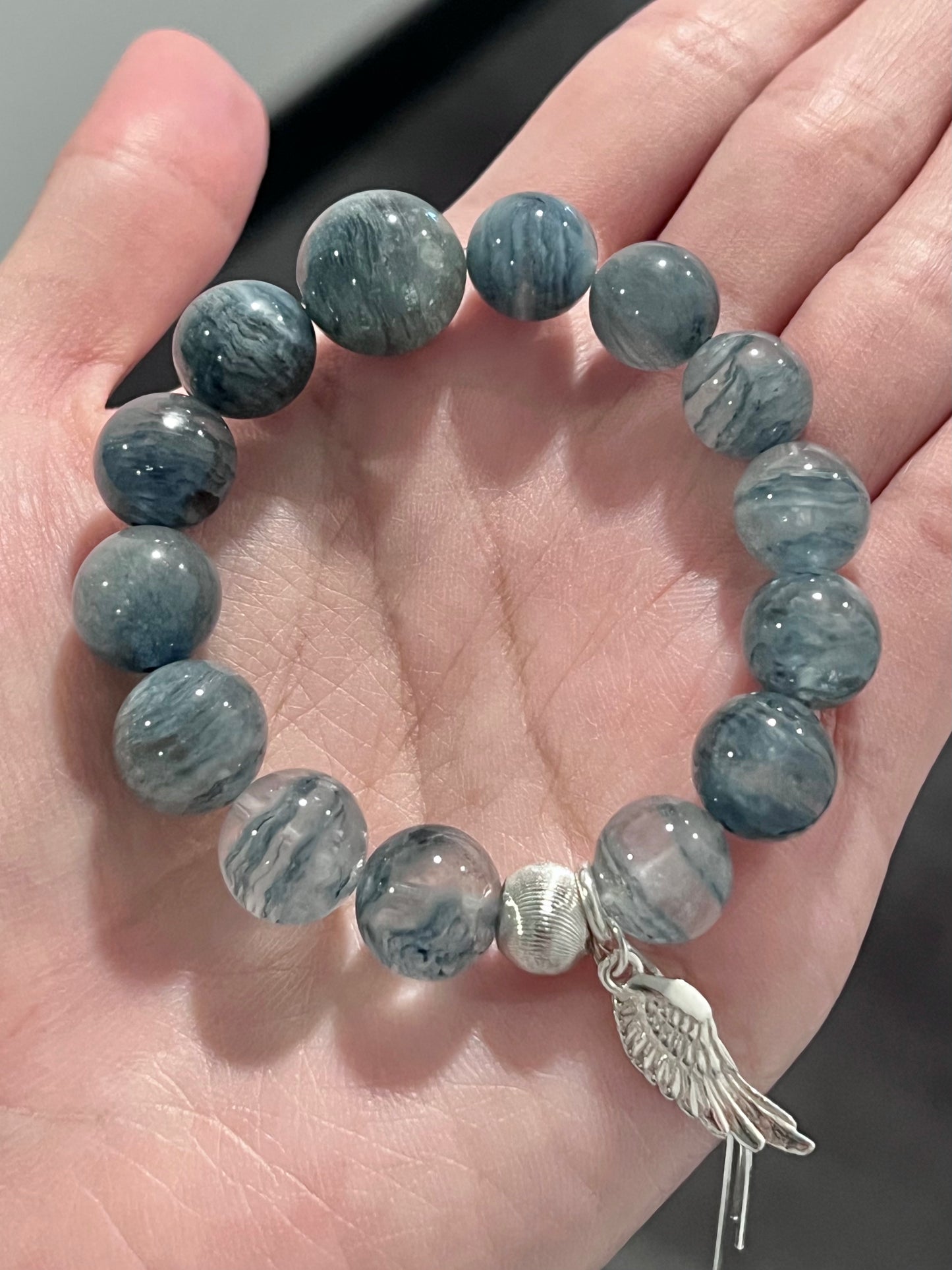 飞鸟与海 海啸蓝兔毛 Rutilated Quartz(11-15mm)