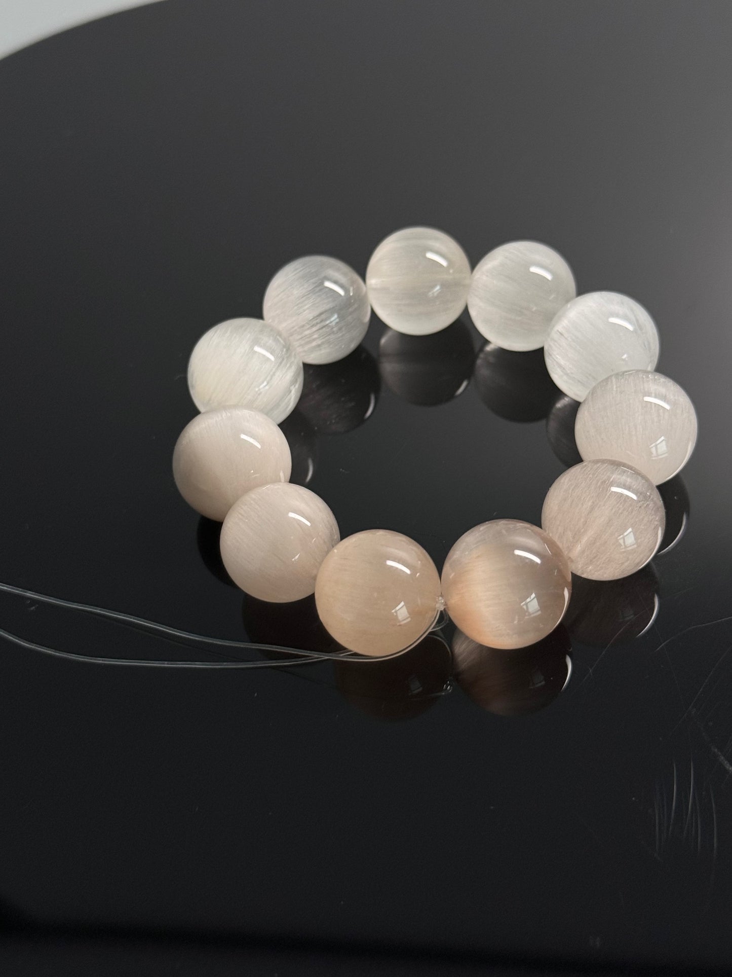 焦糖玛奇朵 满发猫眼 Rutilated Quartz(17mm)