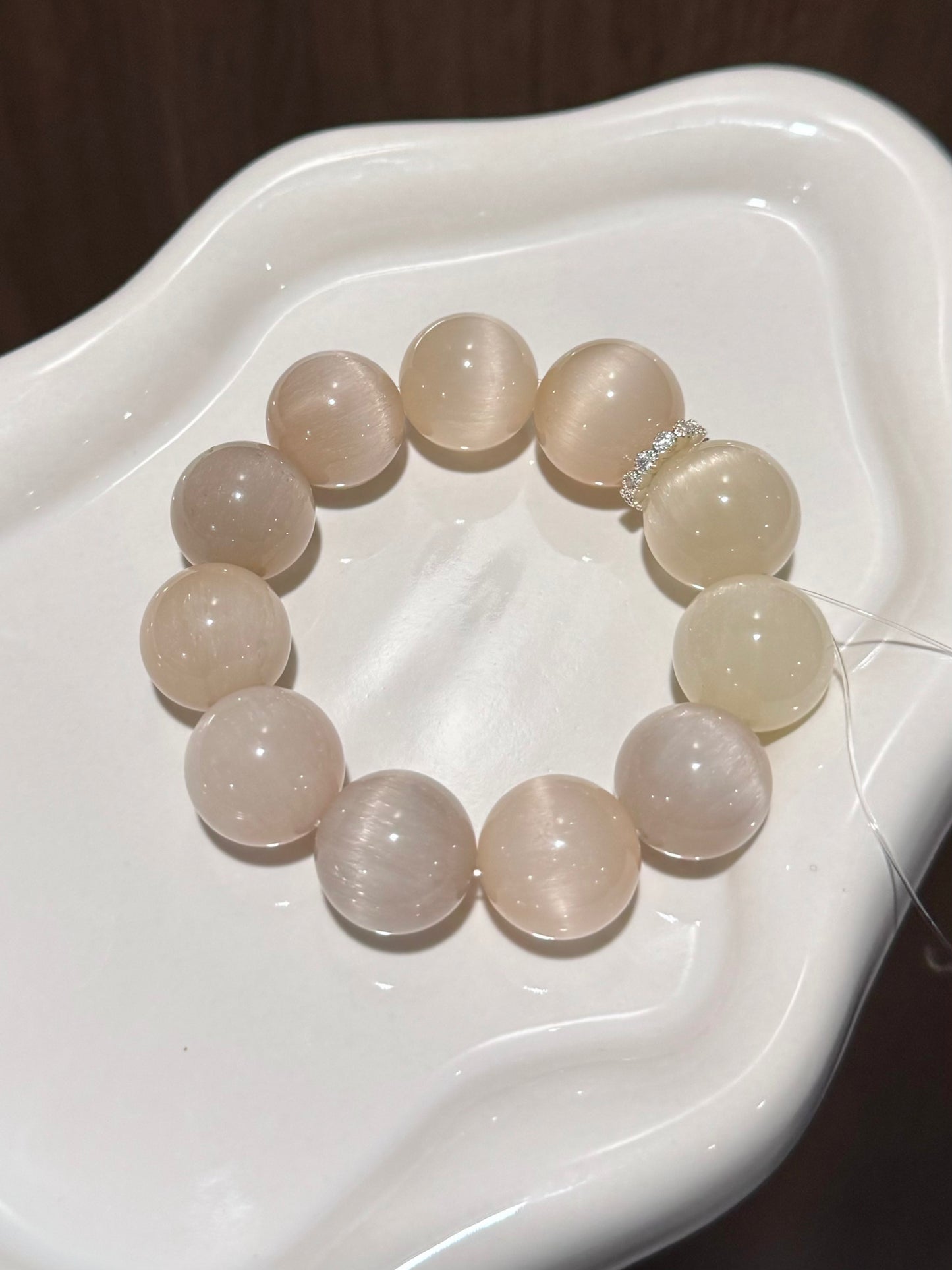 光遇 满发香槟猫眼(15.5-16.5mm)