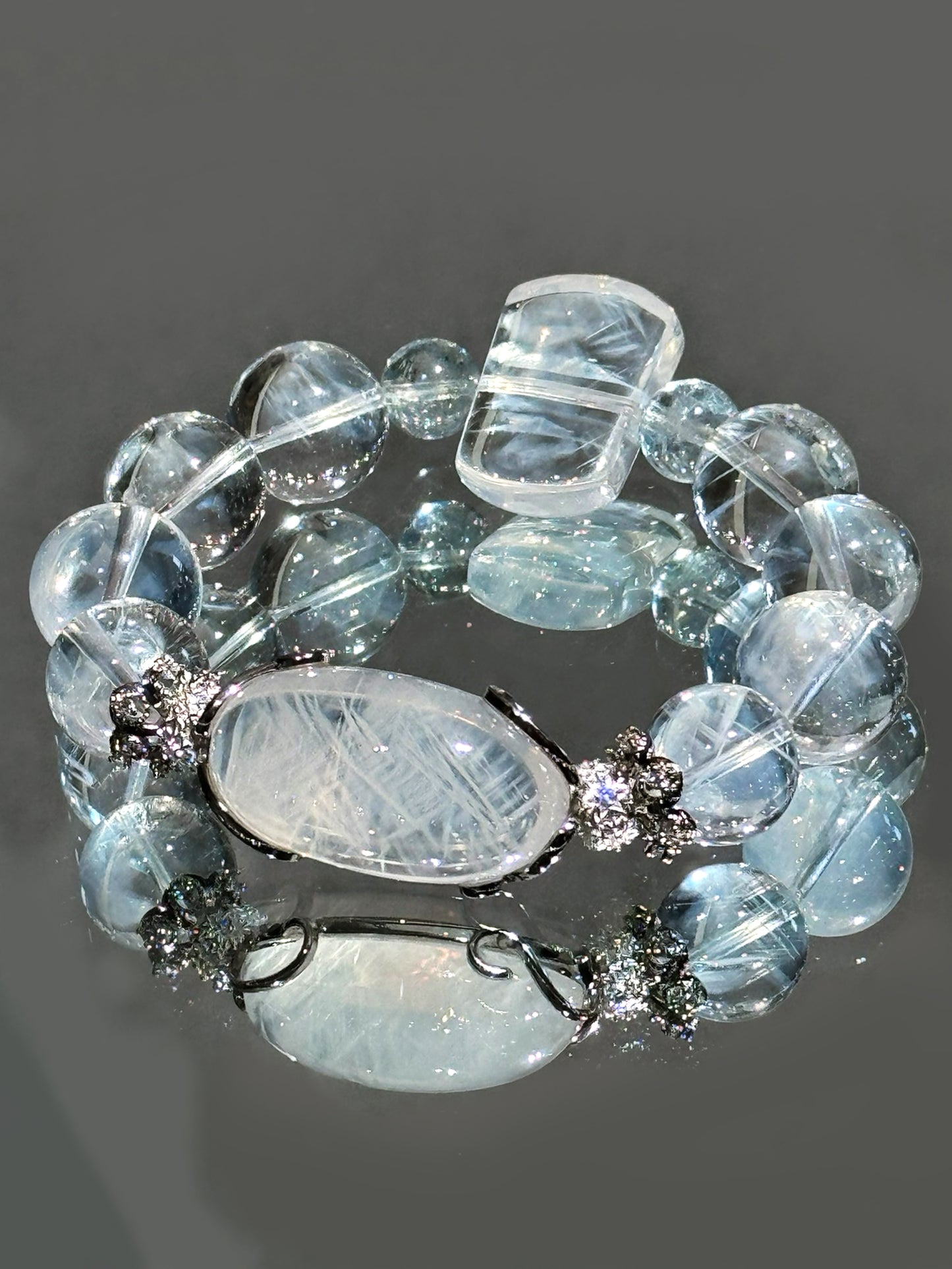 Frozen Serenity: Blue Rutilated Quartz