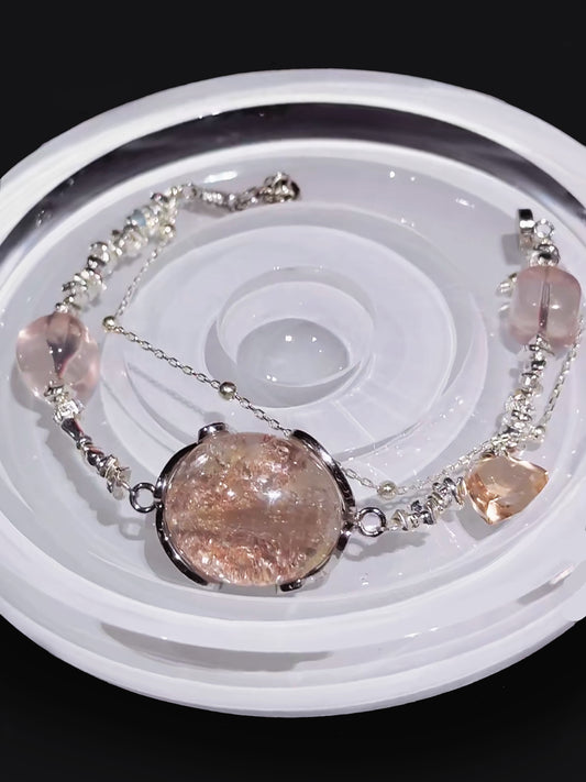 Heart's Stream: Pink Phantom Quartz