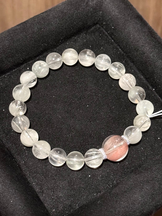 灰+粉兔毛 Gray-Pink Curl Quartz