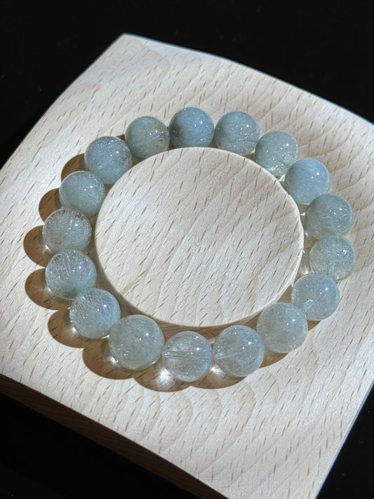 Sea Salt Blue Steel Wire Quartz 海盐蓝钢丝 (12mm）