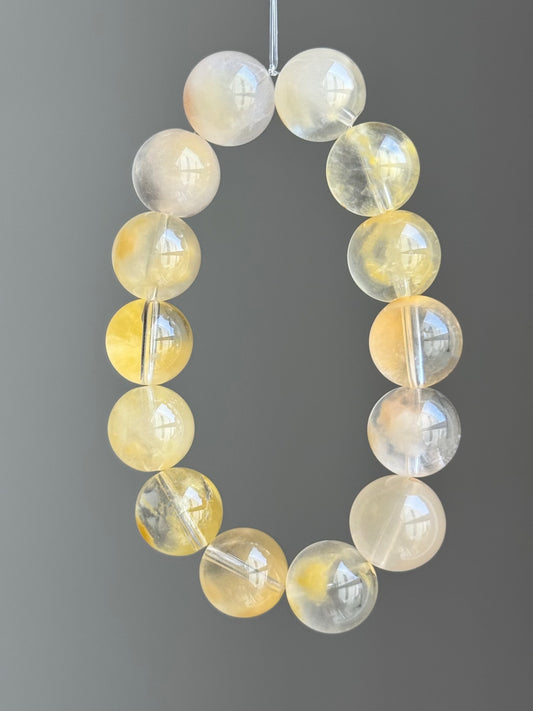 Chick Yellow Curl Quartz 小鸡黄卷毛 (13-13.5mm)