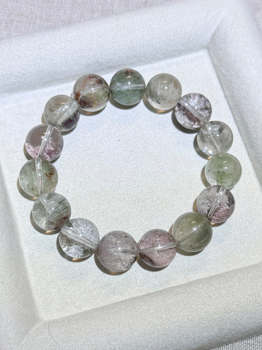 紫绿 莫奈幽灵 Purple-Green Monet Phantom Quartz （13mm）