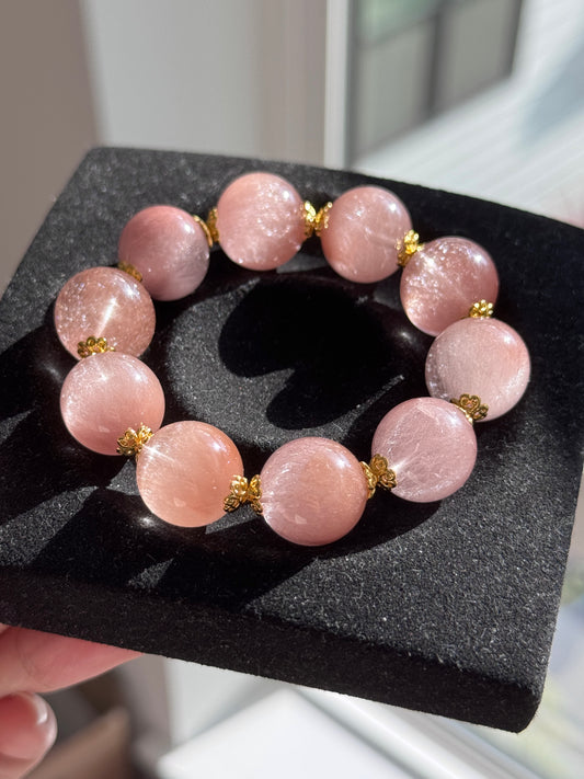 拉丝粉兔毛14-15mm