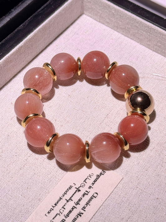 俏色红兔毛16-17mm（手围14可加）