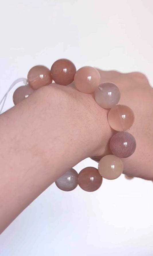奶咖卡其兔毛 Milk Tea Brown Rabbit Hair Quartz （15mm ）