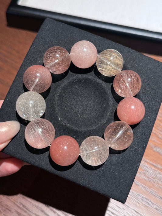 金色玫瑰园 Rutilated Quartz(18mm)