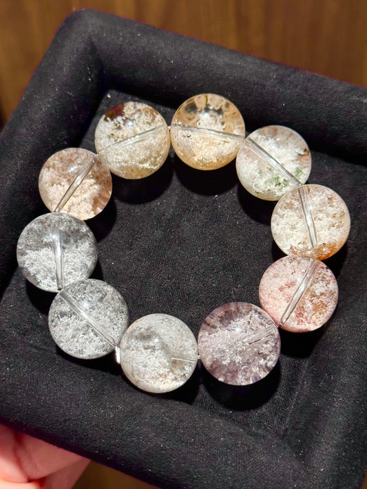 Bridal Morandi-Toned Phantom Quartz 婚纱莫兰迪幽灵（19-20mm）