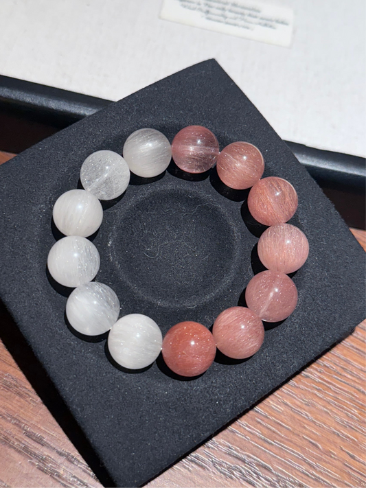 豆沙团子 Rutilated Quartz(14-15mm)
