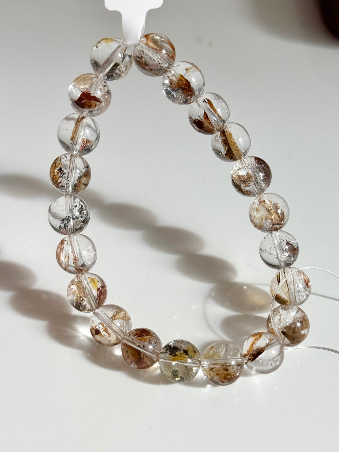 Golden Herkimer Diamond金色闪灵 8mm