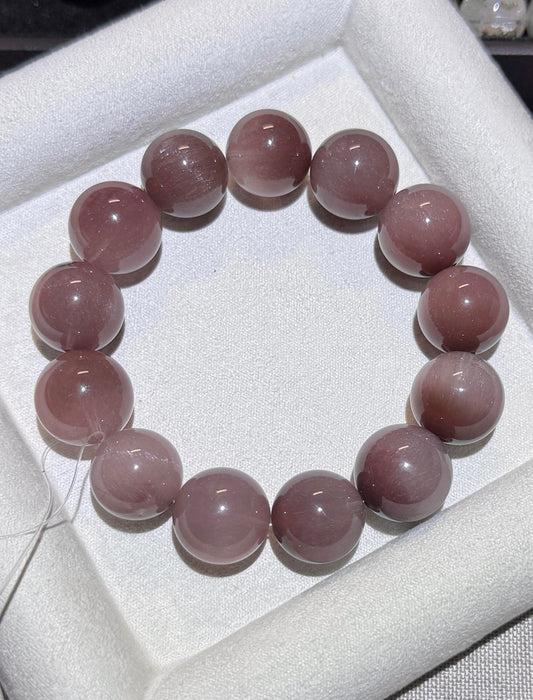紫兔毛 Purple Rabbit Hair Quartz Bracelet  14.5mm