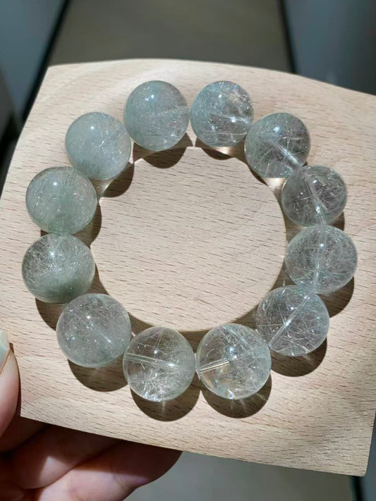 海盐蓝钢丝 Sea Salt Blue Steel Wire Quartz （16mm）