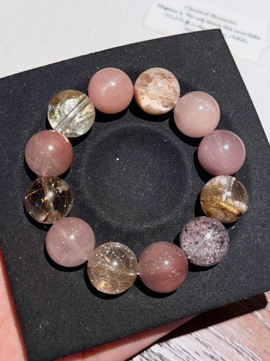 Our Best Years - Mixed Cyrstal Bracelet 玫瑰人生  (16mm)