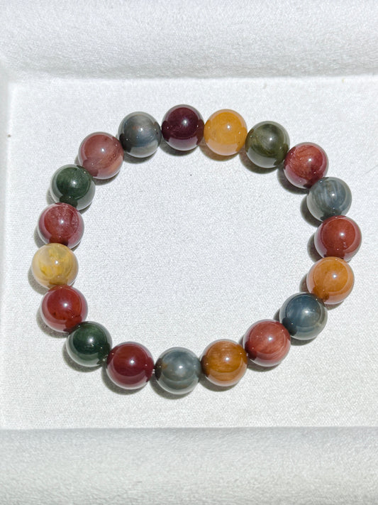 老矿兔毛 Old Mine Multi-Color Rabbit Hair Quartz Bracelet