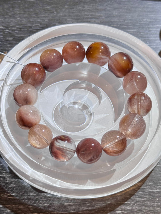 落日玫瑰 卷毛 13.5mm Sunset Rose Curl Quartz