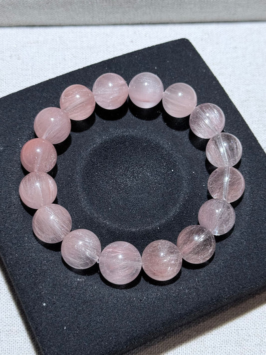拉丝樱花粉兔毛 12mm