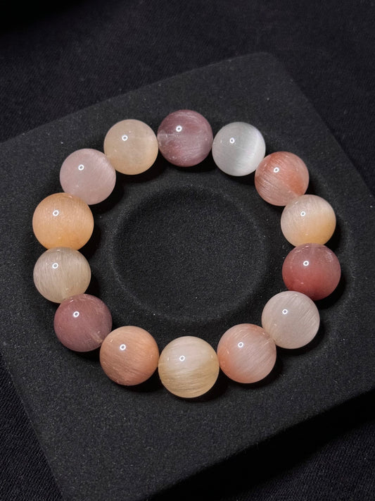 售出欣赏 猫眼兔毛 Rutilated Quartz(13-14mm)
