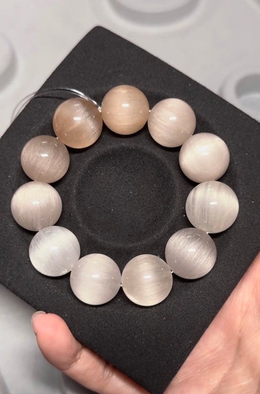 焦糖玛奇朵 满发猫眼 Rutilated Quartz(17mm)